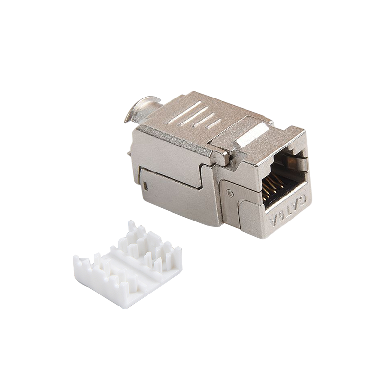 SMT-1048T8C6A-FTP 90 darjah dilindungi CAT6A Toolless Keystone Jack