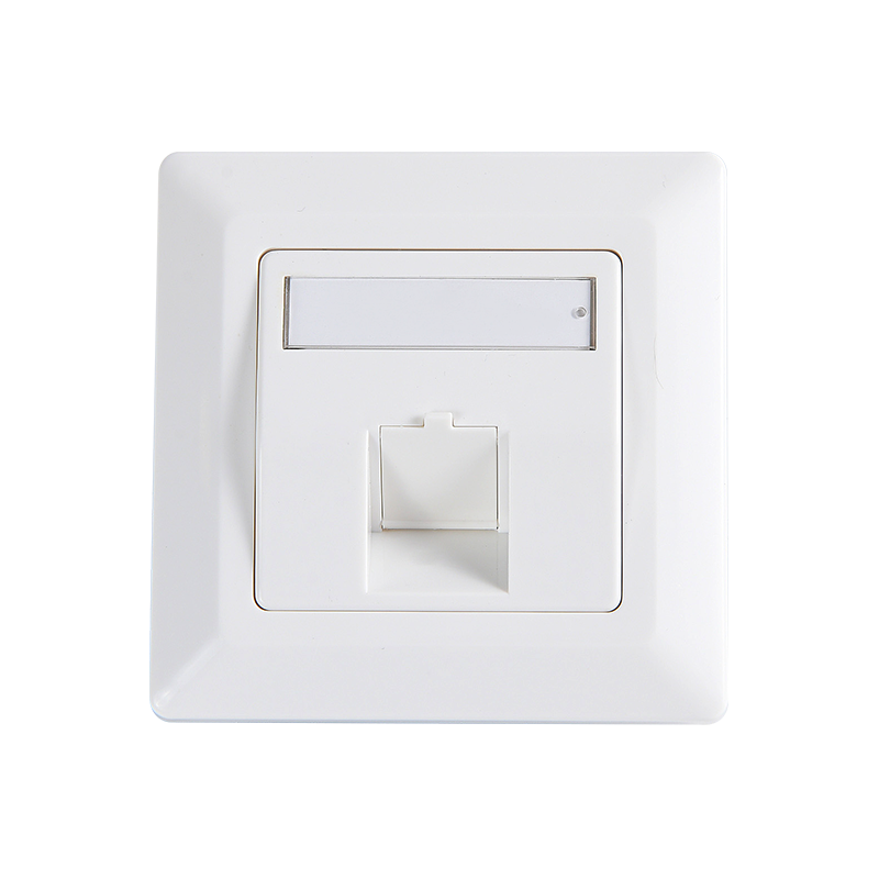 SMT-4308-80F-1X One Port Jerman Faceplate Beveled