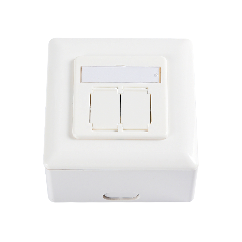 SMT-4309-80F-HC6 CAT6 FTP Wall Outlet, penyisipan mendatar